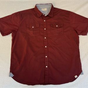 Free Planet mens short sleeve shirt, size 2XL